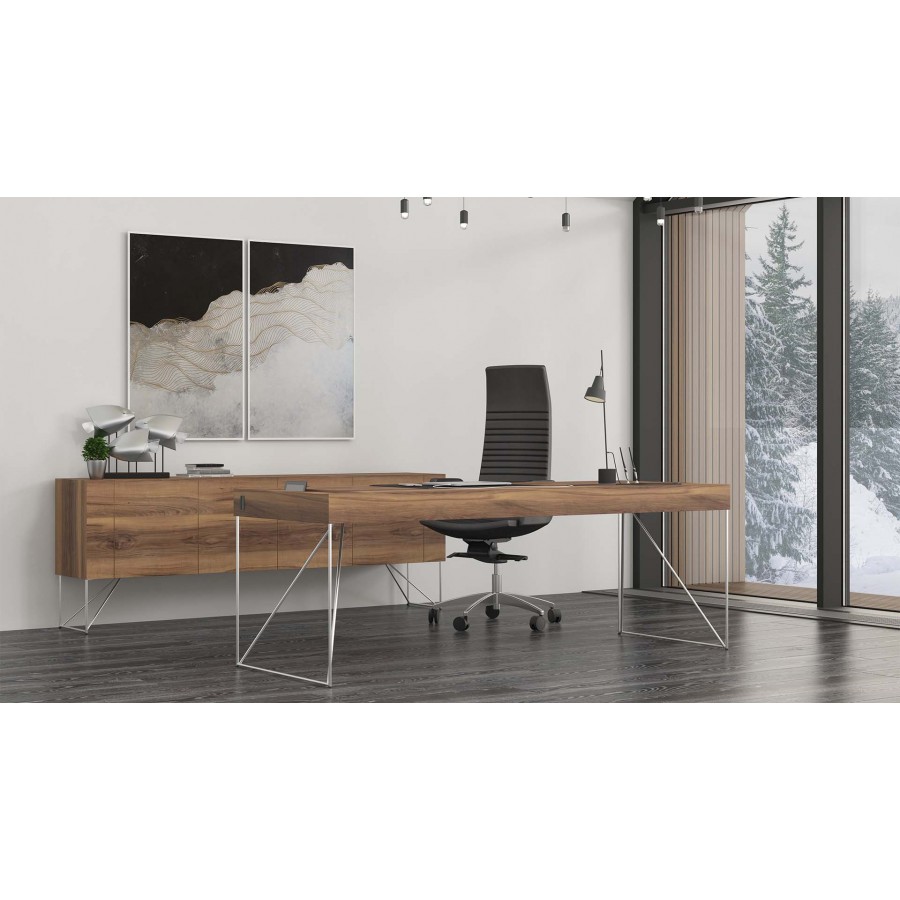 Air Executive Office Desk With Integrated Draw